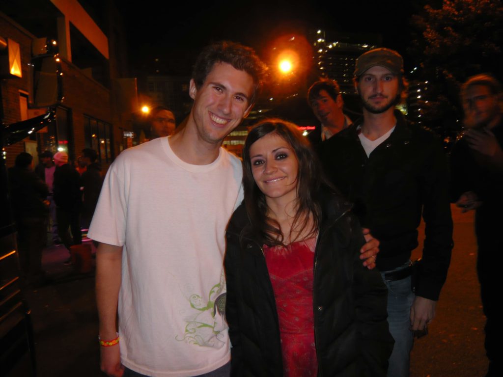 Me and Lacey Mosley after the Flyleaf concert at Sonar. 